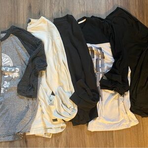 Graphic and Solid Long Sleeve Tees